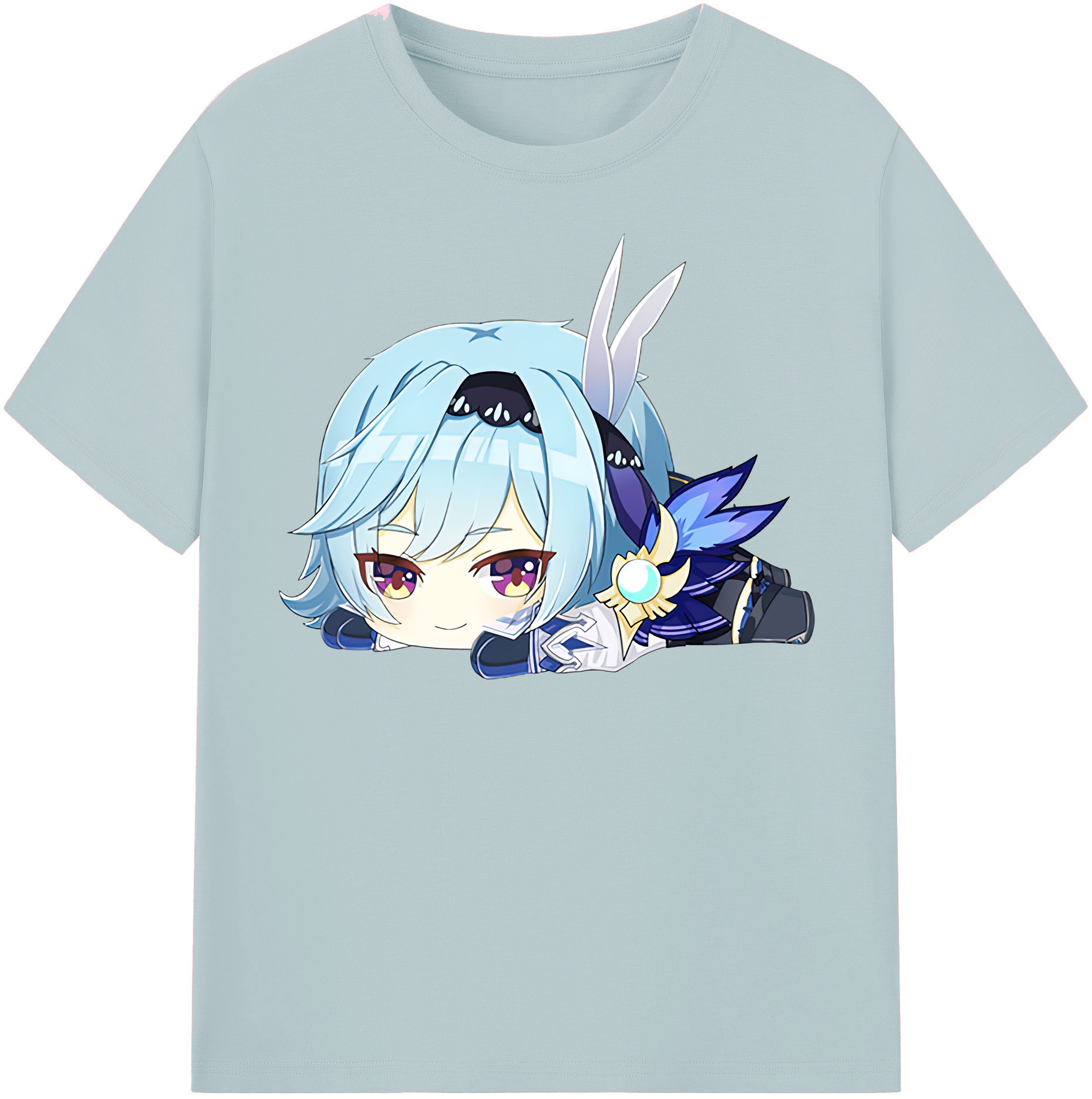 げんし神 优菈 ゆうら genshin Yūra 綿100％半袖Tシャツ（フロントプリント）